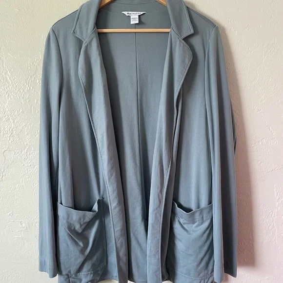 Athleta Eastbound Blazer Jacket Open Ponte Knit Business Casual Workwear Office - Picture 3 of 10